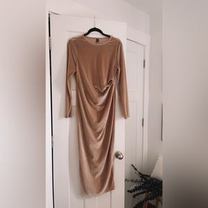 Velvet Midi Length Dress